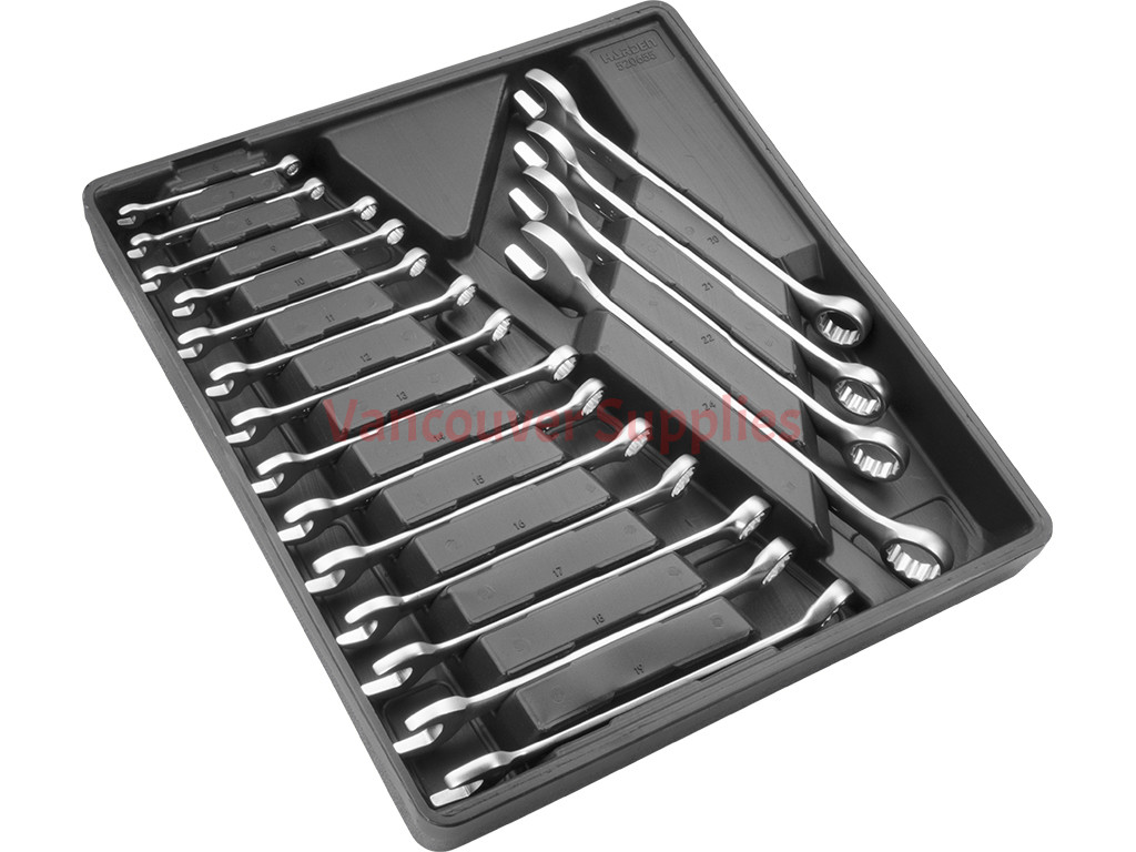 18pcs 6 24mm Open End 12pt Box Metric Combination Wrench